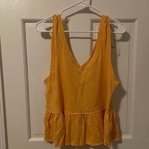 Yellow Forever 21 Tank Top